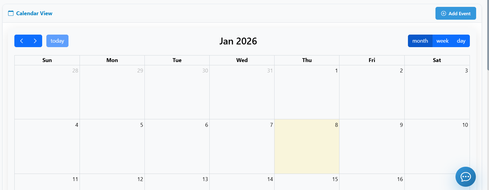 Events Calendar